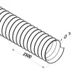 Sale Gaine flexible en PVC grise Ø100mm x 2,5m