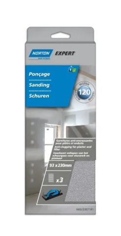 New NORTON 3 Garnitures spécial platre G120 93x230