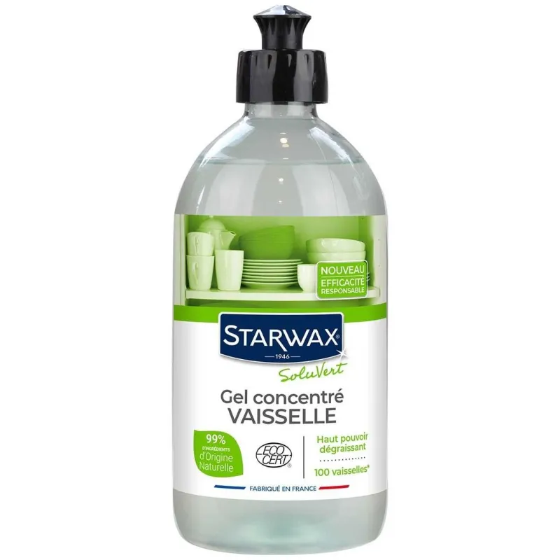 Hot STARWAX Gel vaisselle concentré 500ml Ecocert