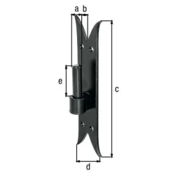 Discount GAH ALBERTS Gond sur platine crochet noir Ø14/205 mm