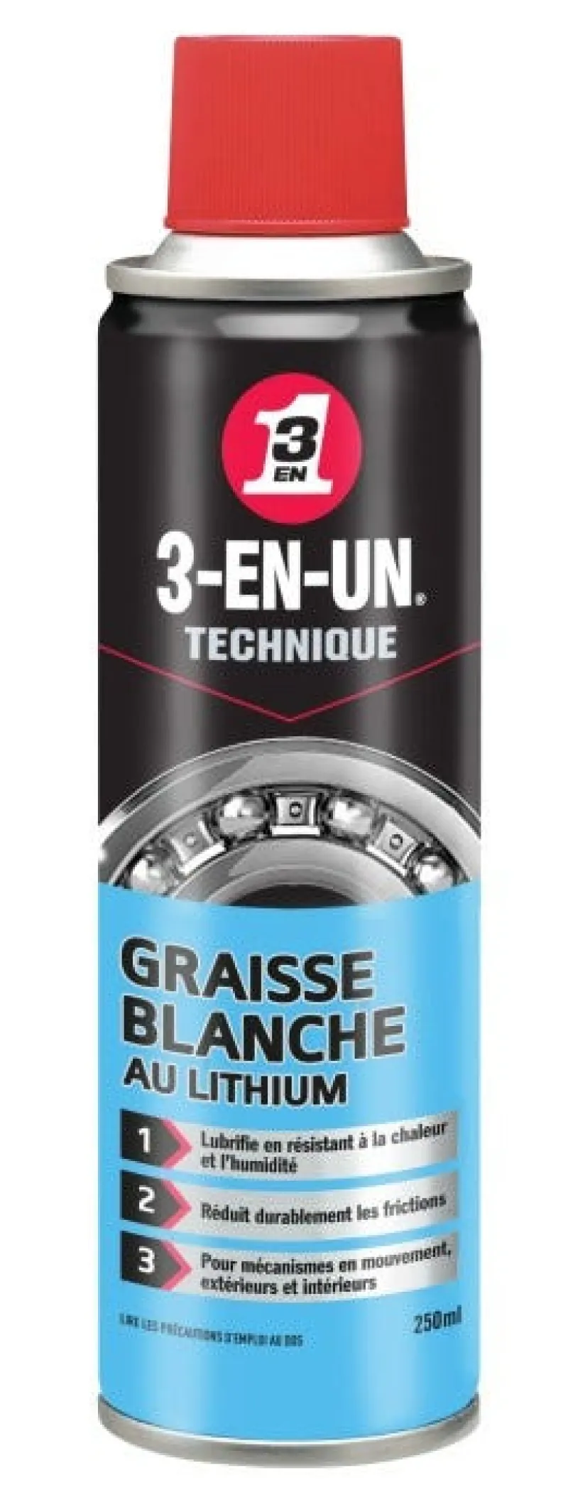 3-EN-UN Graisse lithium 250 ml