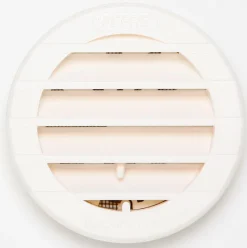 Clearance Grille ABS + anti-moustique blanc tube réglable Ø7,8 cm