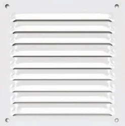 Clearance Grille Alu Blanc 150x150mm avec moustiquaire - AUTOGYRE