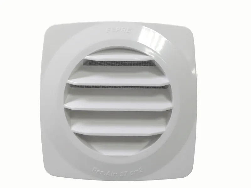 Grille à clipser ABS + anti-moutique blanc tube Ø10