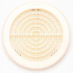 Clearance Grille à clipser ABS + moustiquaire beige tube Ø 12.4-14