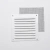 Sale Grille en alu 0,8 mm anti-moustique blanc 10x10 cm