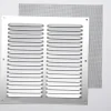 Sale Grille en alu 0,8 mm anti-moustique gris 20x20 cm