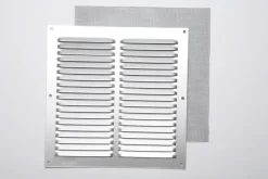 Sale Grille en alu 0,8 mm anti-moustique gris 20x20 cm