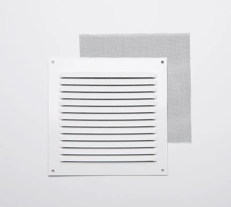 New Grille en alu 0,8 mm anti-moustique blanc 15x15 cm