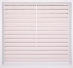 Hot Grille à visser ABS + anti-moustique blanc 24x26 cm