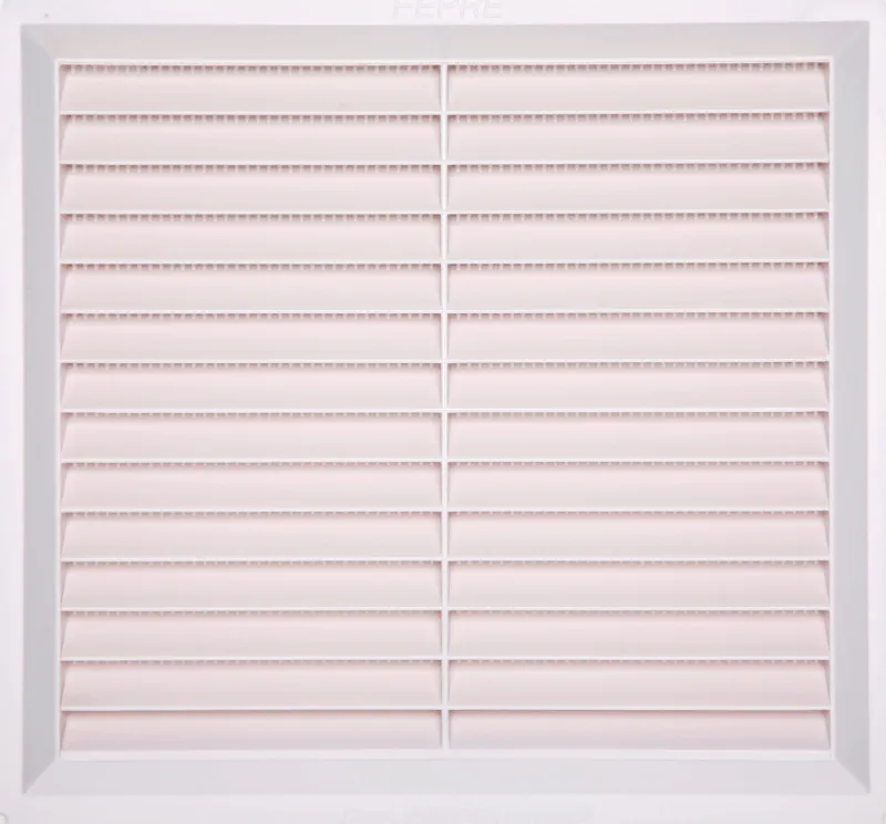 Hot Grille à visser ABS + anti-moustique blanc 24x26 cm