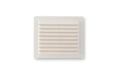 New Grille à visser en ABS + anti-moustique blanc 14.6x17.5 cm