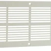 Clearance Grille à visser en ABS blanc 11x25.5 cm