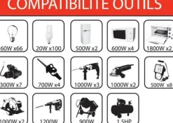 Hot MECAFER Groupe électrogène MF5000 4000W