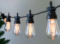Clearance CHROMEX Guirlande Ovalie ampoules vintage 10 LED blanc chaud 2,70m
