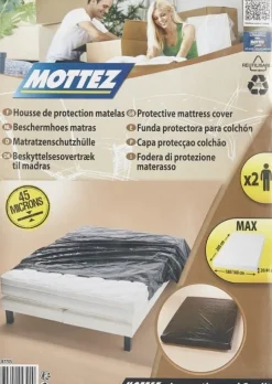 Outlet MOTTEZ Housse de protection pour matelas 2 personnes