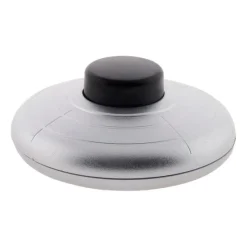 Outlet Interrupteur à pied pour luminaire 2A gris argent/noir