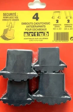 Hot ARTUB Jeu de 4 sabots de rechange en caoutchouc pour escabeaux
