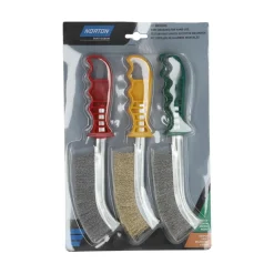 Sale NORTON Kit 3 brosses main, manche plastique, 260x40mm