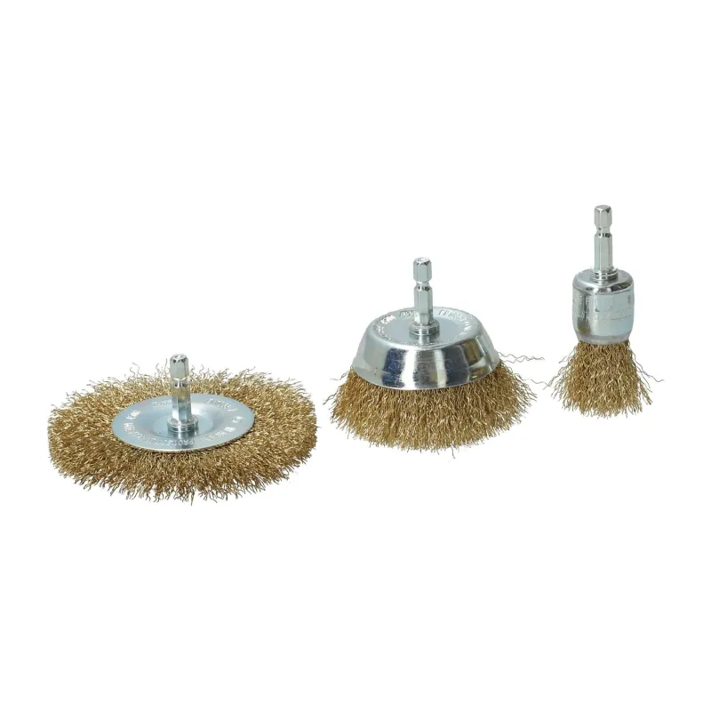 Hot NORTON Kit 3 brosses pour perceuse, coupe circulaire, embout