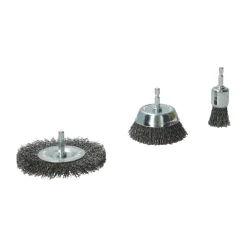 Clearance NORTON Kit 3 brosses pour perceuse, coupe circulaire, embout