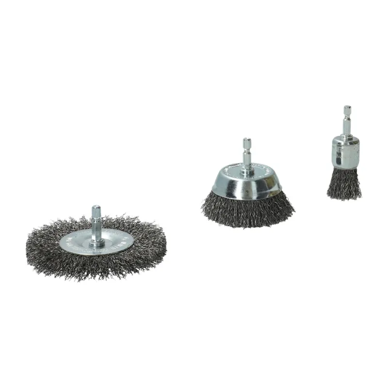 Clearance NORTON Kit 3 brosses pour perceuse, coupe circulaire, embout