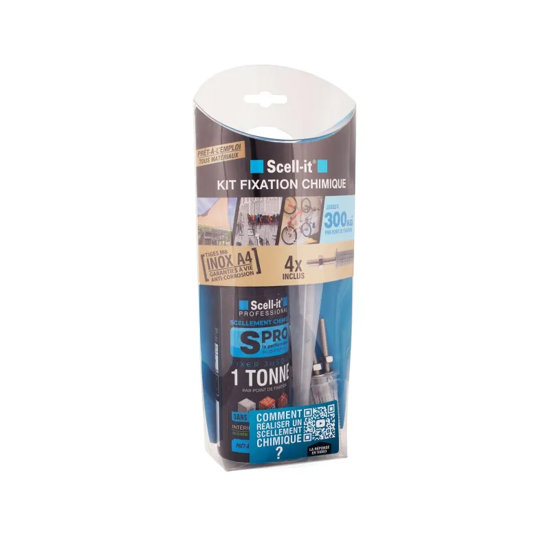 Sale Kit de fixation chimique inox M6