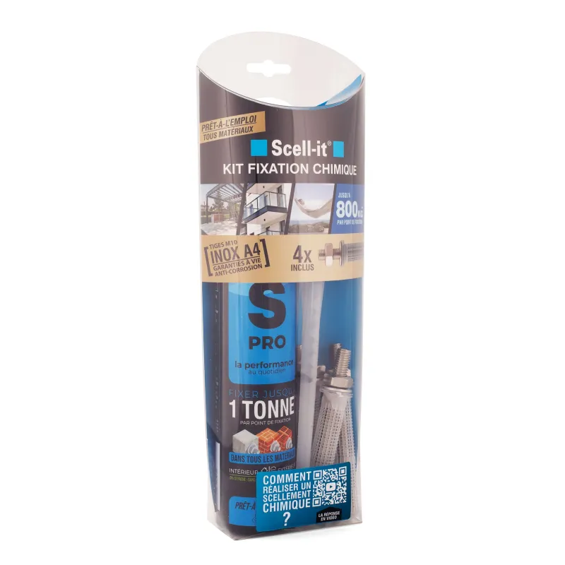 Clearance Kit de fixation chimique inox M10