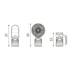 Clearance XANLITE Kit 3 en 1 - ventilateur, lampe torche et lanterne LED noir