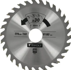 Sale TIVOLY 1 lame ct Ø160-al 20-30 dents