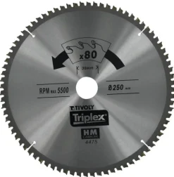 Outlet TIVOLY Lame de scie circulaire/stationnaire/radiale finition Ø216mm
