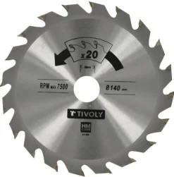 New TIVOLY 1 lame scie circulaire ct Ø140- al 20-20 dents