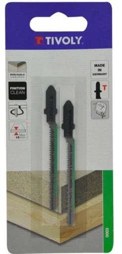 Outlet TIVOLY Lame scie sauteuse spécial bois tendre/aggloméré