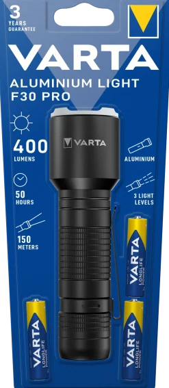 Discount VARTA Lampe de poche Aluminium Light F30 Pro
