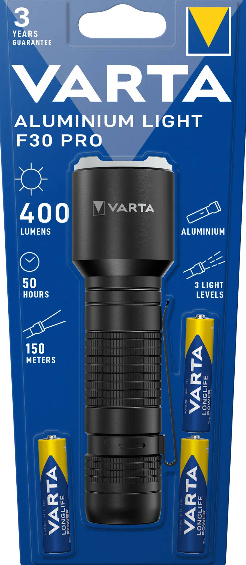 Discount VARTA Lampe de poche Aluminium Light F30 Pro