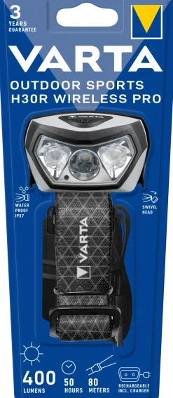 Online VARTA Lampe frontale Outdoor H30R Wireless Pro rechargeable
