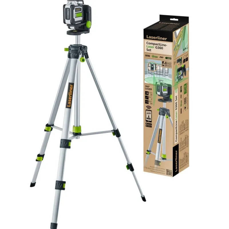 Best LASERLINER Laser CompactLine-Laser G360 + trépied compact 165 cm
