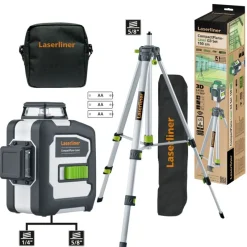 Hot LASERLINER Laser vert tridimensionnel CompactPlane-Laser 3G Set 150