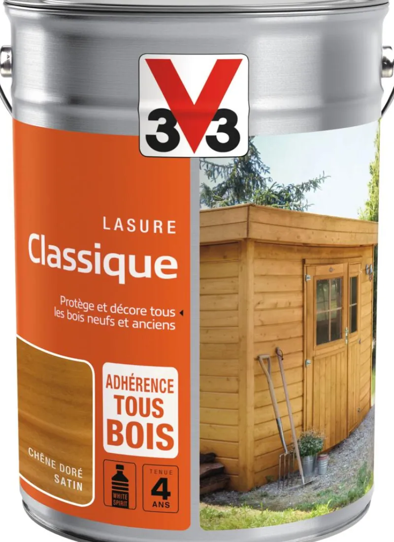 Discount V33 Lasure classique Chêne doré 5L