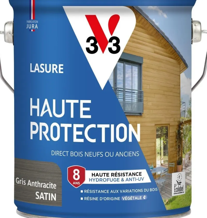 Online V33 Lasure haute protection biosourcée anthracite 2,5L