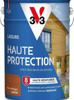 New V33 Lasure haute protection biosourcée pin d'oregon 6L