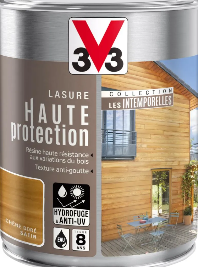 Sale V33 Lasure haute protection Chêne doré 1L