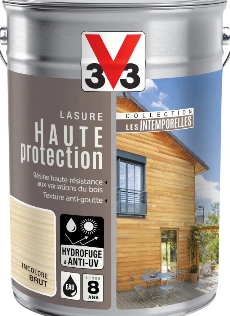 Best V33 Lasure haute protection Incolore Brut 5L