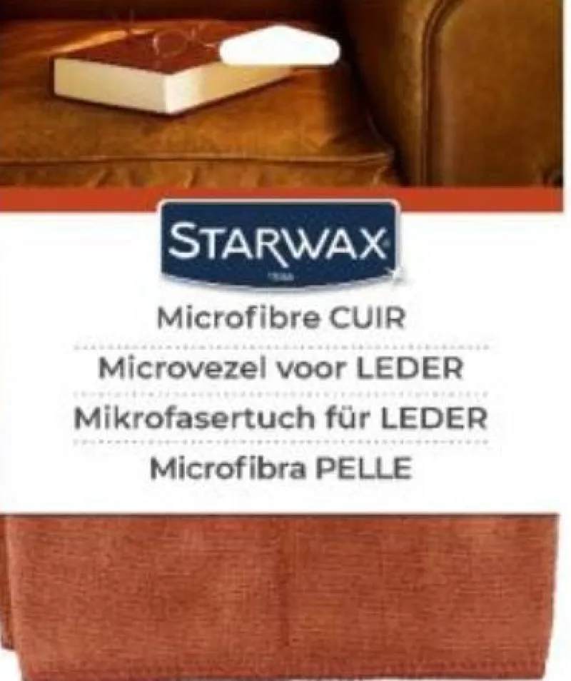 Outlet STARWAX Lavette microfibre spéciale cuir