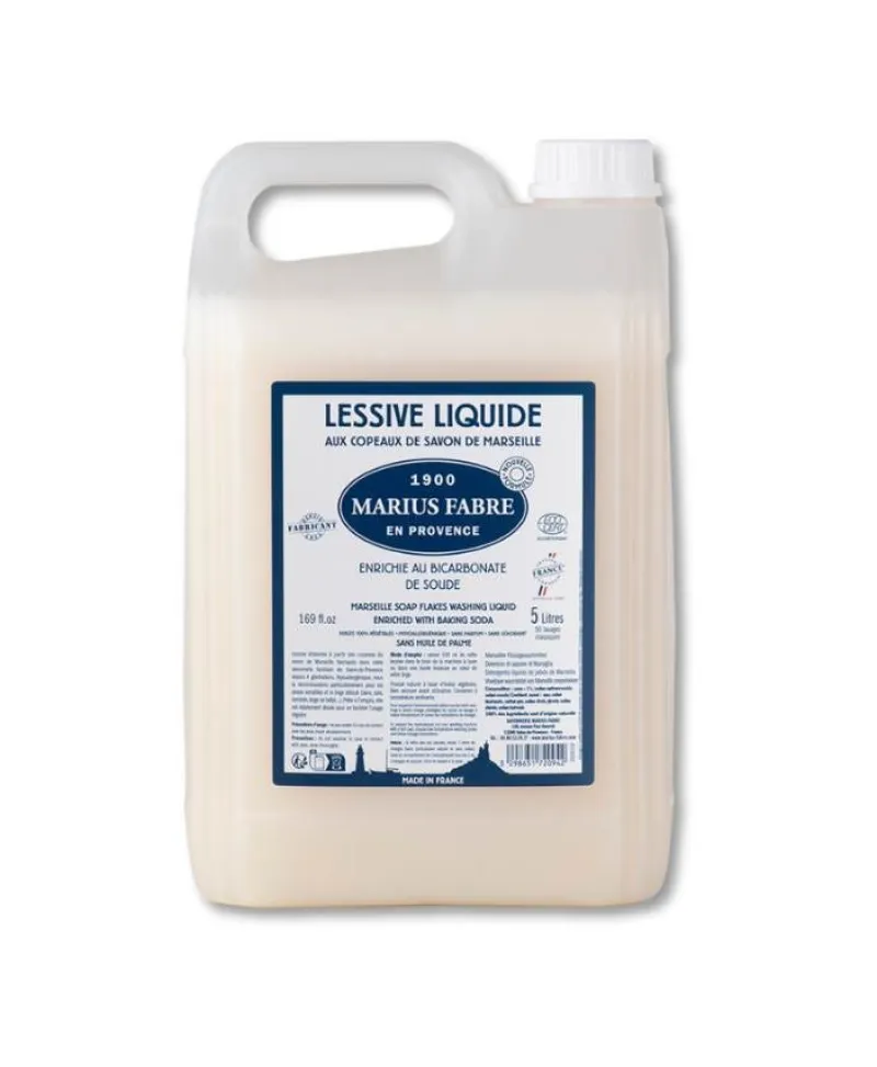Outlet MARIUS FABRE Lessive aux copeaux de savon de Marseille et bicarbonate 5L