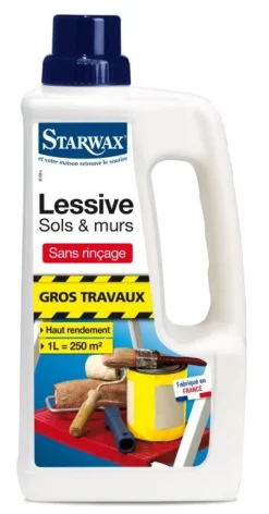 Hot STARWAX Lessive liquide sols et murs spécial gros travaux 1L