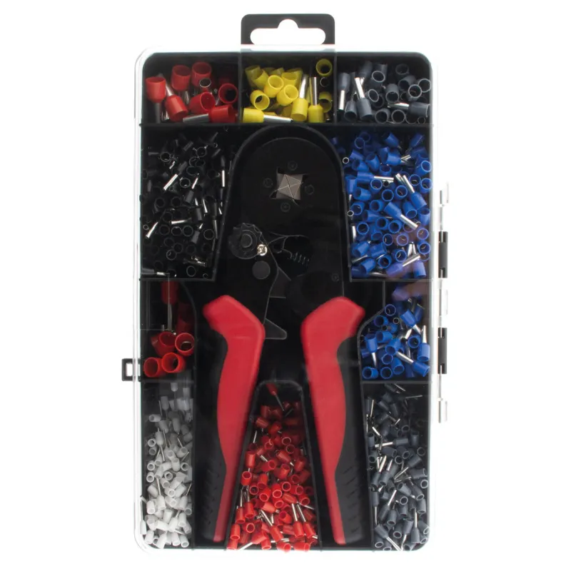 New ZENITECH Lot de 1200 cosses à sertir + pince - 0,5 à 10mm²