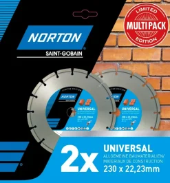Online NORTON Lot de 2 disques diamant 230 mm Universal