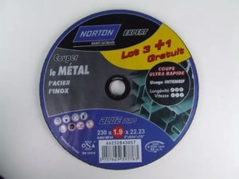 New NORTON Lot de 3 meules Blue pro + 1 offerte