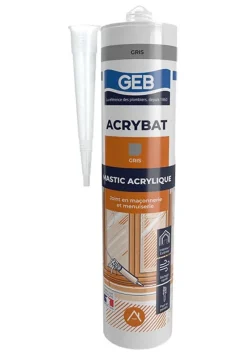 Clearance GEB Mastic Acrybat joint maçonnerie et menuiserie 310 ml gris